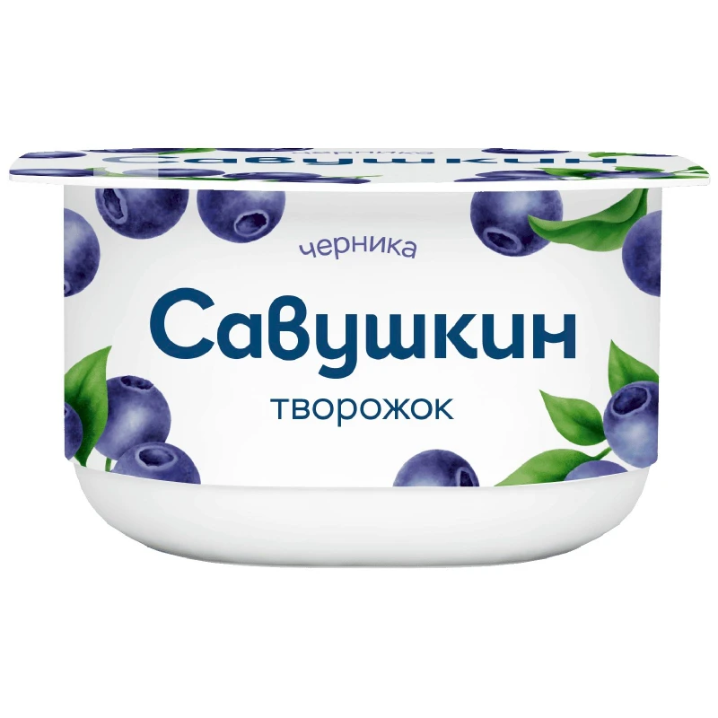 Desert din brânză de vaci cu afine „Savushkin” 120gr